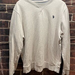 U.S. Polo Assn. Light Tan Crewneck Sweater